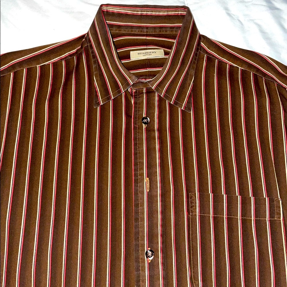 Dark brown Burberry shirt